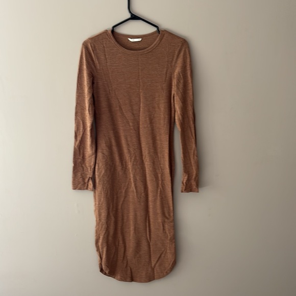 H&M Basics BodyCon Rust Brown Dress - Picture 7 of 8